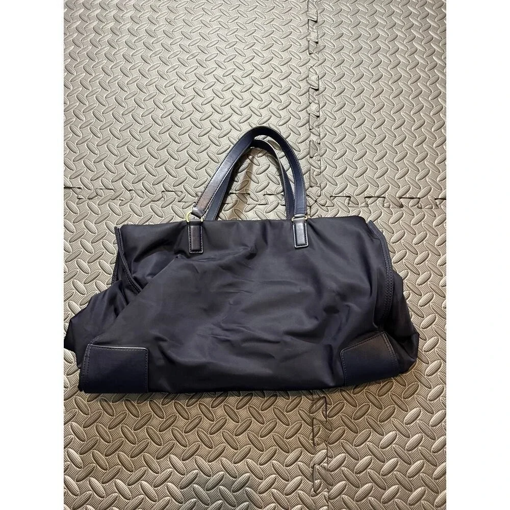 Tory Burch Packable Large Ella‎ Nylon Tote Navy Blue Purse Womens Travel